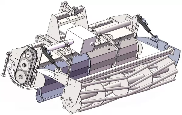 Victory Stabwalze hydraulisch verstellbar für Victory HTLX Bodenfräse